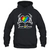 Rainbow Skeleton Heart Love Is Love LGBT Gay Lesbian Pride Shirt & Tank Top | teecentury