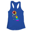 Rainbow Sunflower Cat Love Is Love LGBT Gay Lesbian Pride Shirt & Tank Top | teecentury