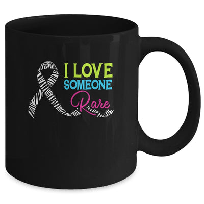 Rare Disease Awareness Zebra Ribbon I Love Someone Rare Mug | teecentury