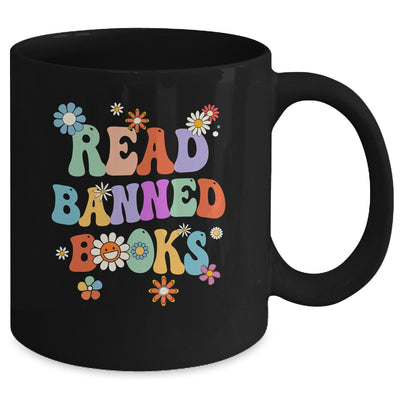 Read Banned Book Retro Bookaholic Book Lover Groovy Mug | teecentury