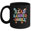 Read Banned Book Retro Bookaholic Book Lover Groovy Mug | teecentury