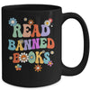 Read Banned Book Retro Bookaholic Book Lover Groovy Mug | teecentury