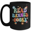 Read Banned Book Retro Bookaholic Book Lover Groovy Mug | teecentury