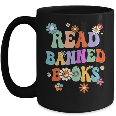 Read Banned Book Retro Bookaholic Book Lover Groovy Mug | teecentury