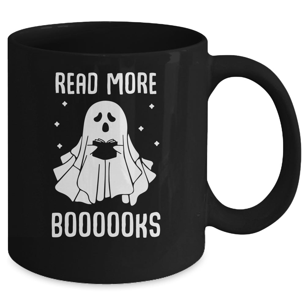 Read More Booooks Ghost Reading Books Halloween Mug | teecentury
