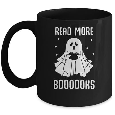 Read More Booooks Ghost Reading Books Halloween Mug | teecentury