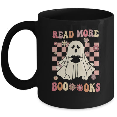 Read More Booooks Ghost Reading Books Halloween Retro Mug | teecentury