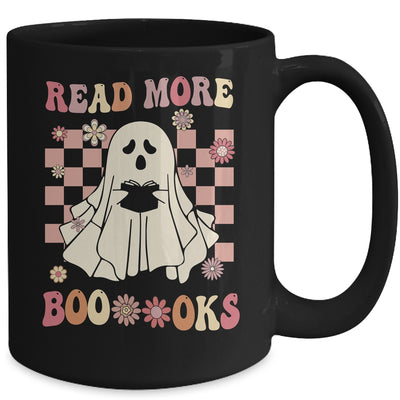 Read More Booooks Ghost Reading Books Halloween Retro Mug | teecentury