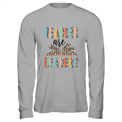 Readers Are Leaders Boho Leopard Book Lover Back To School Shirt & Hoodie | teecentury