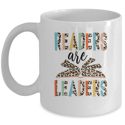 Readers Are Leaders Boho Leopard Book Lover Back To School Mug | teecentury