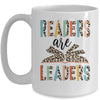 Readers Are Leaders Boho Leopard Book Lover Back To School Mug | teecentury