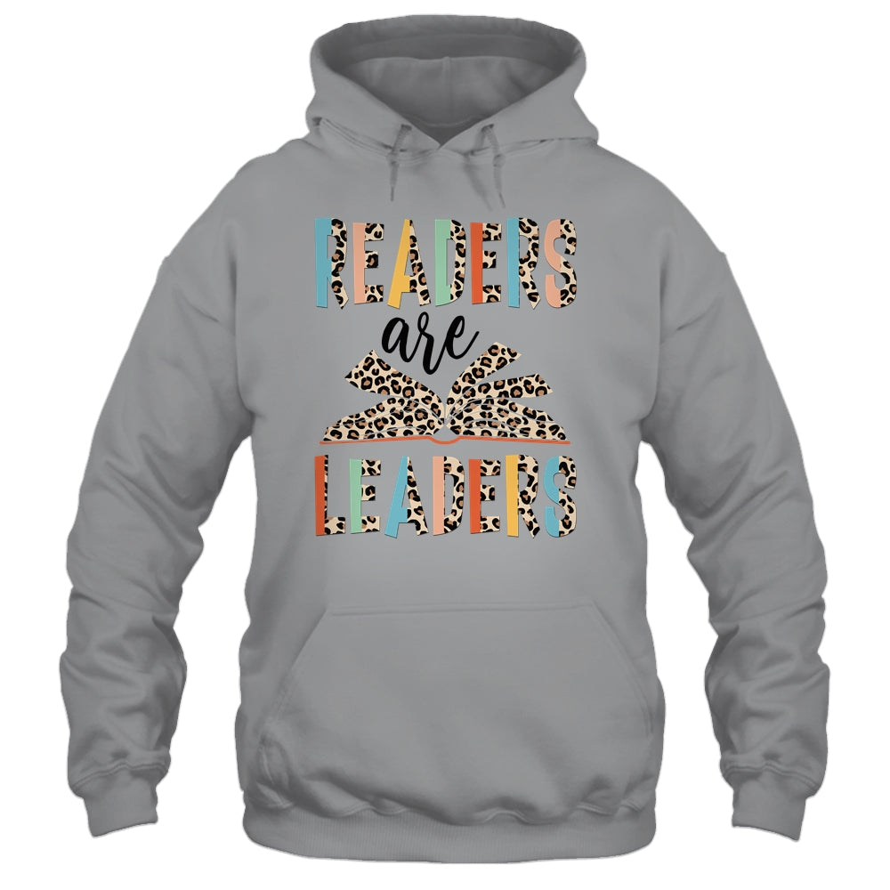 Readers Are Leaders Boho Leopard Book Lover Back To School Shirt & Hoodie | teecentury