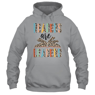 Readers Are Leaders Boho Leopard Book Lover Back To School Shirt & Hoodie | teecentury