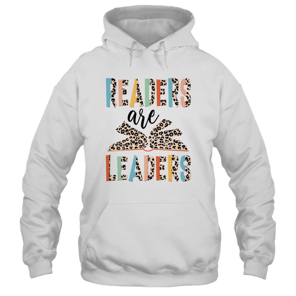 Readers Are Leaders Boho Leopard Book Lover Back To School Shirt & Hoodie | teecentury