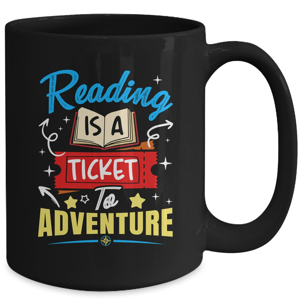 Reading Adventure Library Student Teacher Book Mug | teecentury