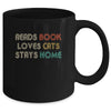 Reads Books Loves Cats Stays Home Mug Coffee Mug | Teecentury.com