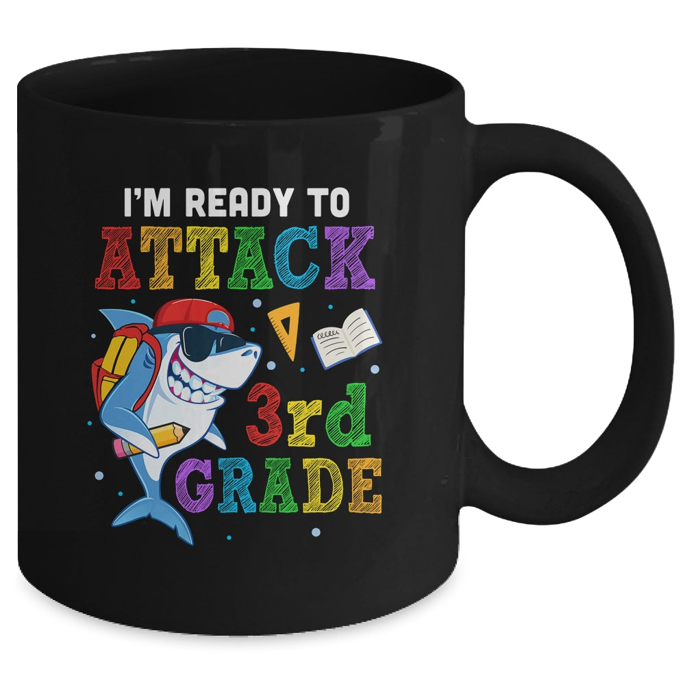 Ready To Attack 3rd Grade Shark Back To School Mug Coffee Mug | Teecentury.com