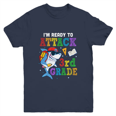 Ready To Attack 3rd Grade Shark Back To School Youth Youth Shirt | Teecentury.com