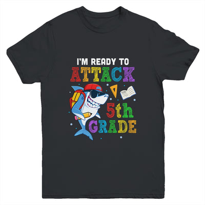 Ready To Attack 5th Grade Shark Back To School Youth Youth Shirt | Teecentury.com