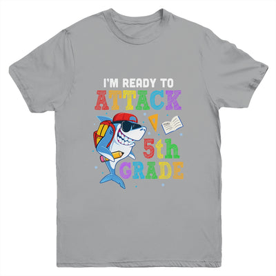 Ready To Attack 5th Grade Shark Back To School Youth Youth Shirt | Teecentury.com