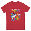 Ready To Attack Kindergarten Grade Shark Back To School Youth Youth Shirt | Teecentury.com