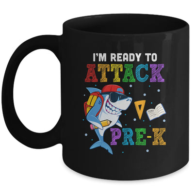 Ready To Attack Pre-K Grade Shark Back To School Mug Coffee Mug | Teecentury.com