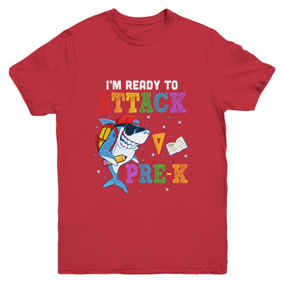 Ready To Attack Pre-K Grade Shark Back To School Youth Youth Shirt | Teecentury.com