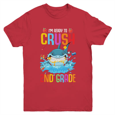 Ready To Crush 2nd Grade Shark Back To School Youth Youth Shirt | Teecentury.com