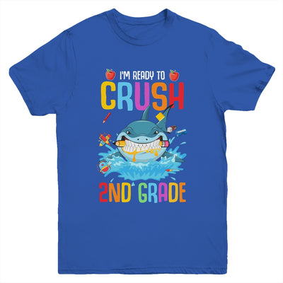 Ready To Crush 2nd Grade Shark Back To School Youth Youth Shirt | Teecentury.com