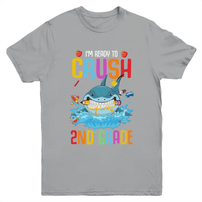 Ready To Crush 2nd Grade Shark Back To School Youth Youth Shirt | Teecentury.com
