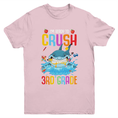 Ready To Crush 3rd Grade Shark Back To School Youth Youth Shirt | Teecentury.com