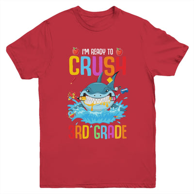 Ready To Crush 3rd Grade Shark Back To School Youth Youth Shirt | Teecentury.com