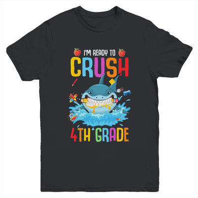 Ready To Crush 4th Grade Shark Back To School Youth Youth Shirt | Teecentury.com