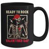 Ready To Rock Valentines Day Valentines Day Funny Skeleton Mug | teecentury