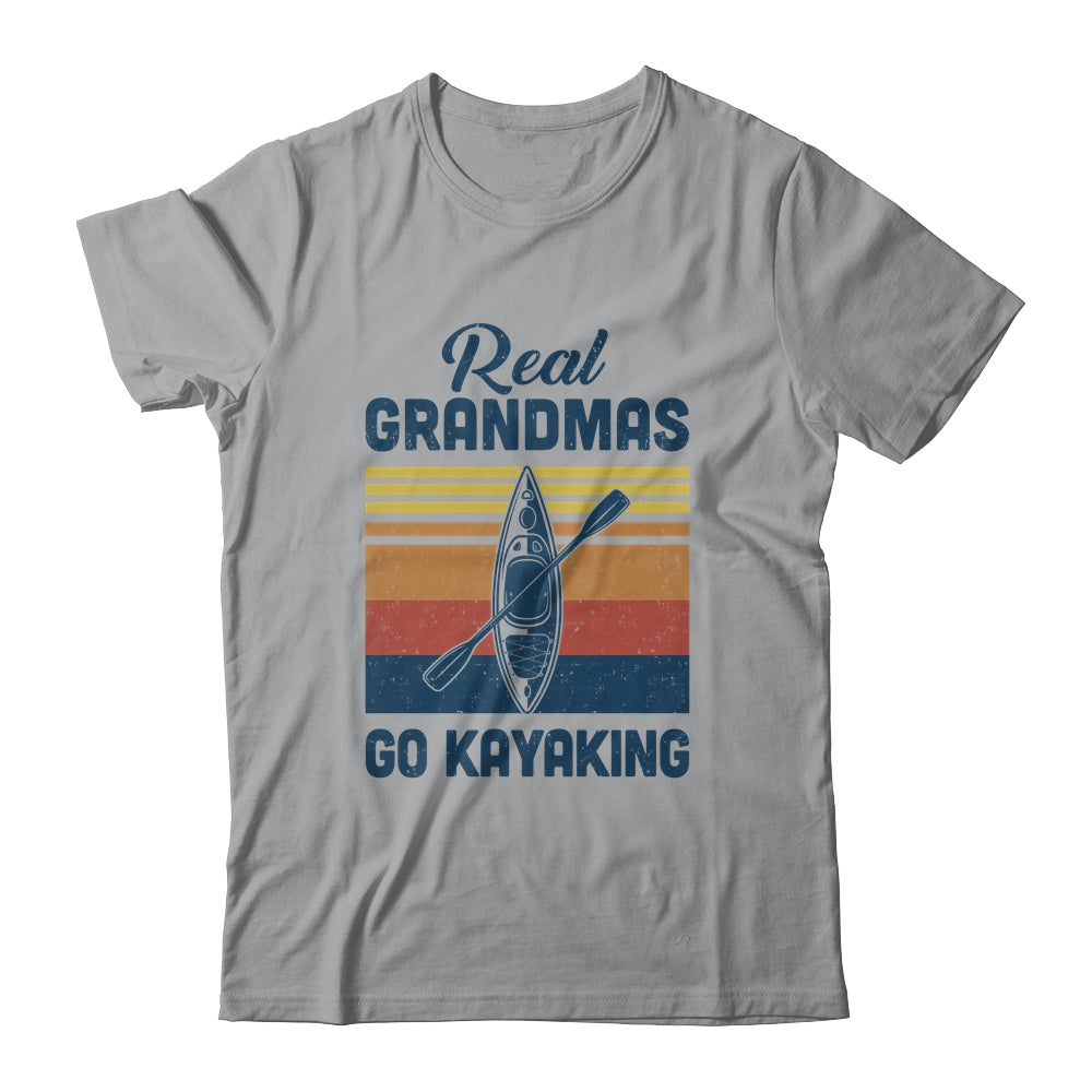 Real Grandmas Go Kayaking Whitewater River Lake T-Shirt & Tank Top | Teecentury.com
