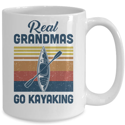 Real Grandmas Go Kayaking Whitewater River Lake Mug Coffee Mug | Teecentury.com