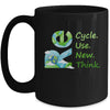 Recycle Reuse Renew Rethink Earth Day Environmental Activism Mug | teecentury