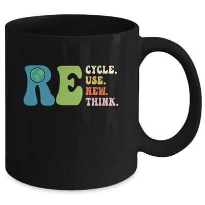 Recycle Reuse Renew Rethink Earth Day Groovy Mug | teecentury