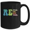 Recycle Reuse Renew Rethink Earth Day Groovy Mug | teecentury