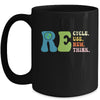 Recycle Reuse Renew Rethink Earth Day Groovy Mug | teecentury