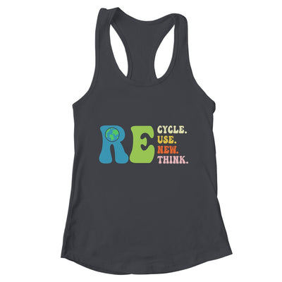 Recycle Reuse Renew Rethink Earth Day Groovy Shirt & Tank Top | teecentury