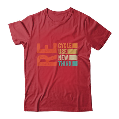 Recycle Reuse Renew Rethink Earth Day Retro Shirt & Tank Top | teecentury