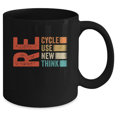 Recycle Reuse Renew Rethink Earth Day Retro Mug | teecentury