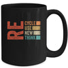 Recycle Reuse Renew Rethink Earth Day Retro Mug | teecentury