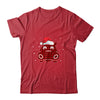 Red Plaid Hippopotamus Christmas Lights Santa Hat Pajamas T-Shirt & Sweatshirt | Teecentury.com