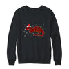 Red Plaid Otter Christmas Lights Santa Hat Pajamas T-Shirt & Sweatshirt | Teecentury.com