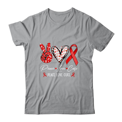 Red Ribbon Week Awareness Wear Red Peace Love Cure Support Shirt & Hoodie | teecentury