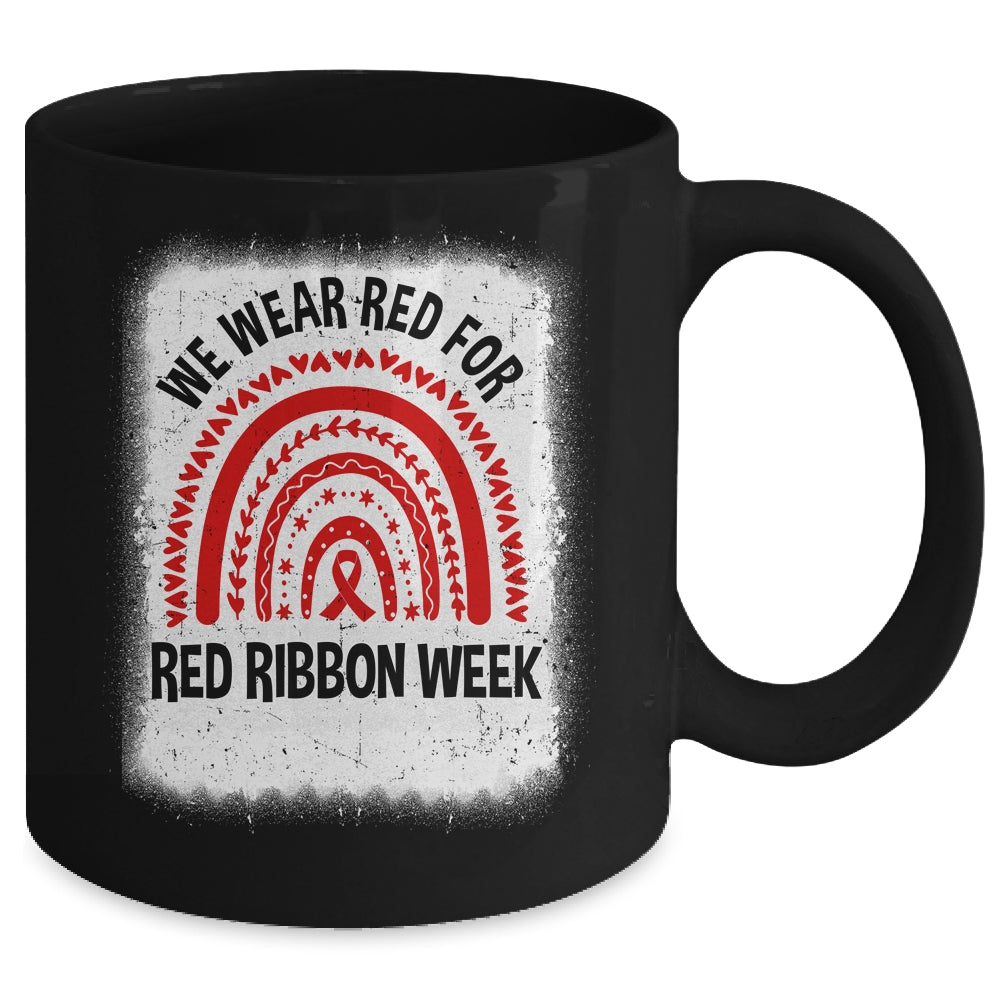 Red Ribbon Week We Wear Red Ribbon Week Awareness Mug | teecentury