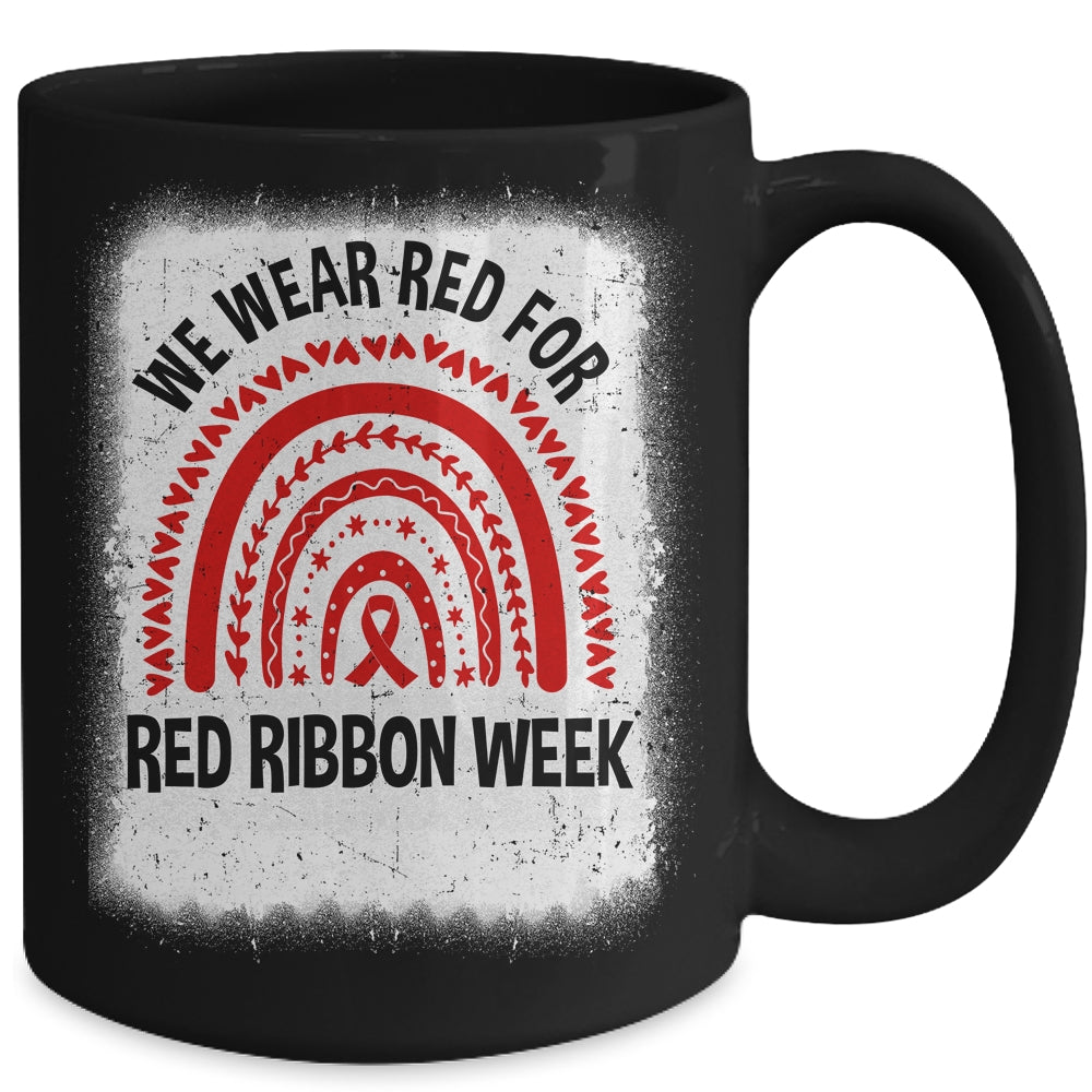 Red Ribbon Week We Wear Red Ribbon Week Awareness Mug | teecentury