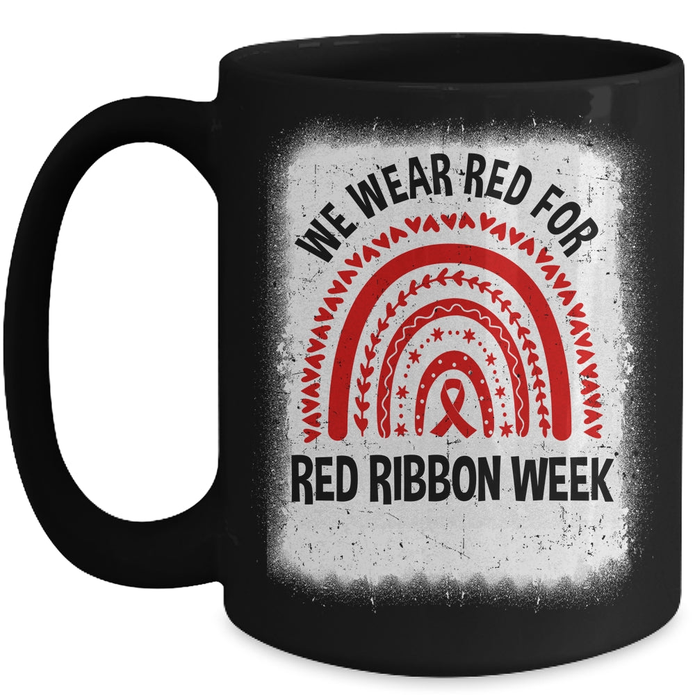 Red Ribbon Week We Wear Red Ribbon Week Awareness Mug | teecentury